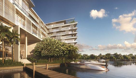 Dockside Boat Slips at the Miami luxury condos of The Ritz-Carlton Residences, Miami Beach
