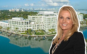 Petra Levin in front of The Ritz-Carlton Residences, Miami Beach